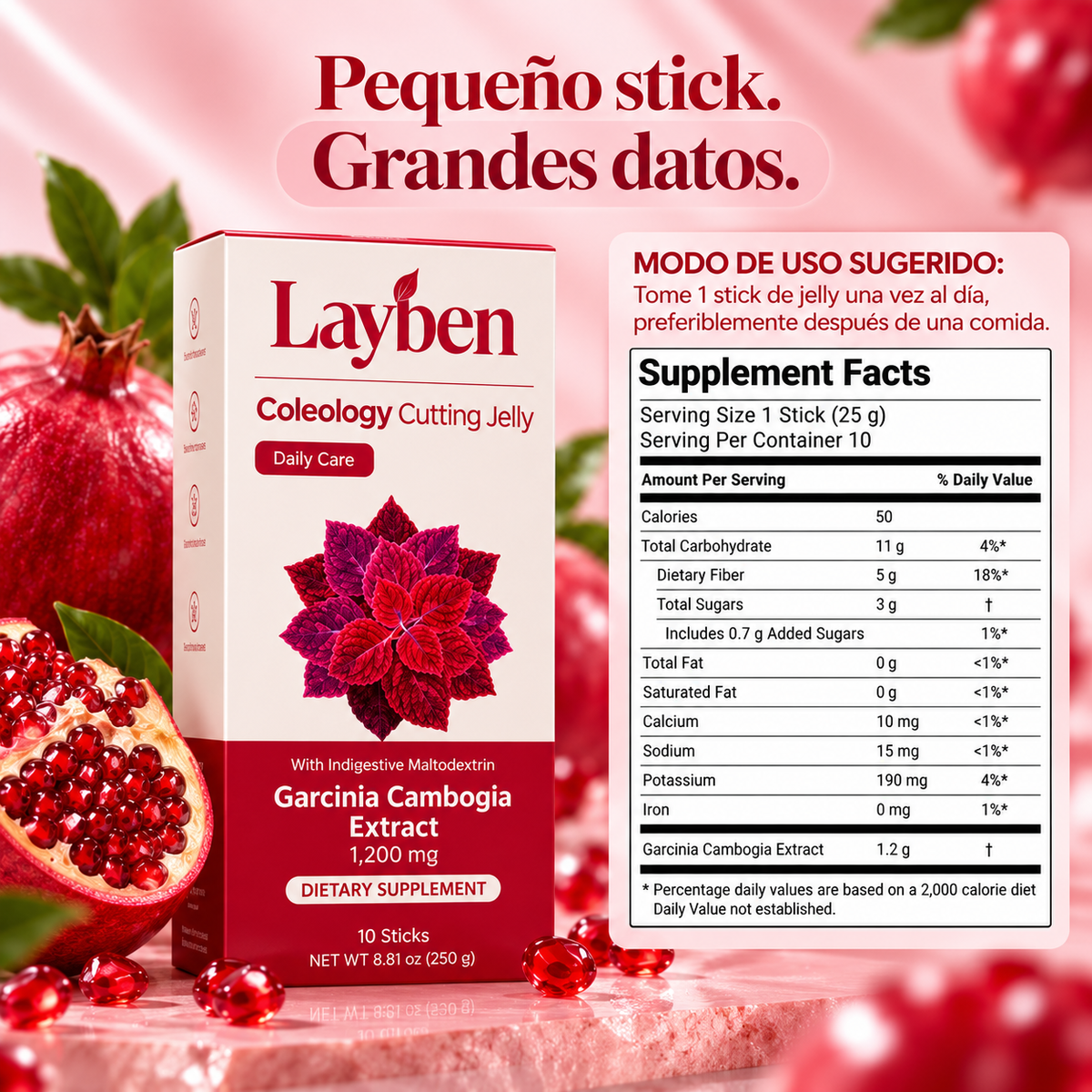 Layben Cutting Jelly de Granada con Chía